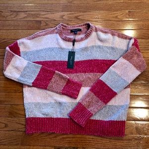 Romeo + Juliet | Chenille Striped Cropped Sweater